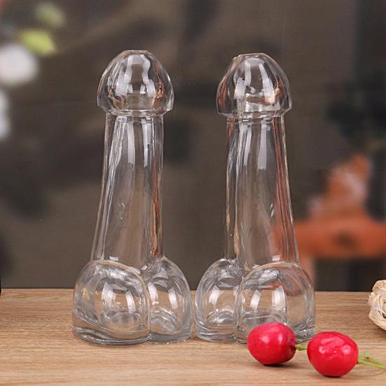 Morsomt Peniscocktailglass Kreative Bar Natt Shotglass for Øl Juice Drikker Gjennomsiktig Drikkekopp for Puber Fester