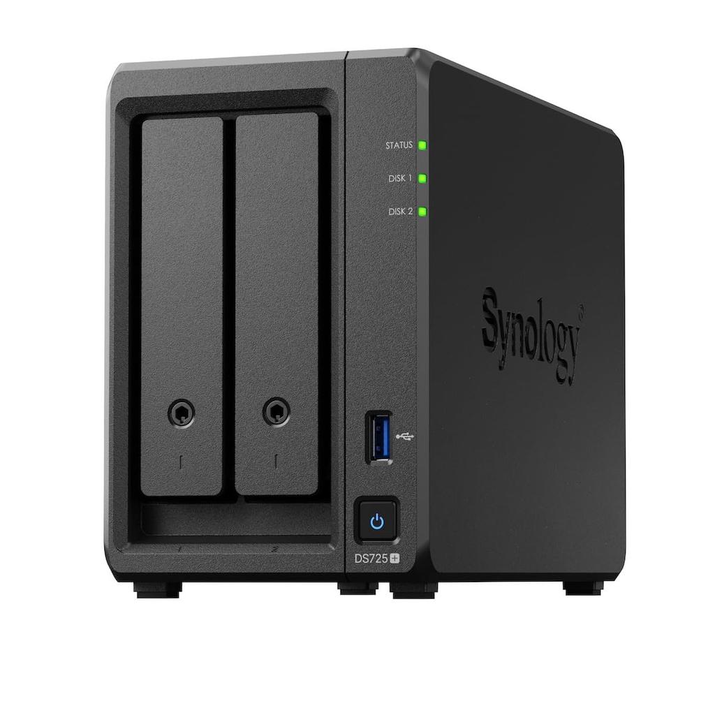 Synology NAS with Ryzen 4GB and for Standard Distributed by Field an authorized distributor in Phone Support Kit, 2-Bay DS725+ CPU, Memory,
