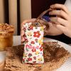 Eyeglasses Holder Flower PU Leather Glasses Case Sunglasses Bag Cosmetic Bag Women Spring Bag