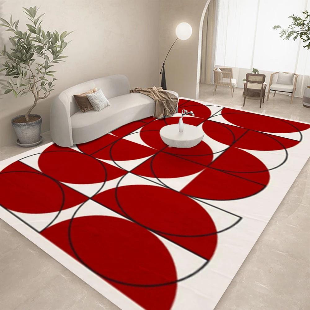 

Modern Abstract Line Color Block Art Carpet Living Room Decor Lounge Sofa Rug Coffee Table Floor Mat Bedroom Balcony Soft Mat 50X80CM