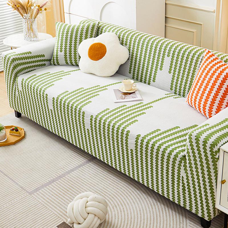 Zimowy pluszowy pokrowiec na sofę Jednoczęściowy pokrowiec na sofę Tkanina Odporny na zarysowania Antypoślizgowa poduszka na sofę