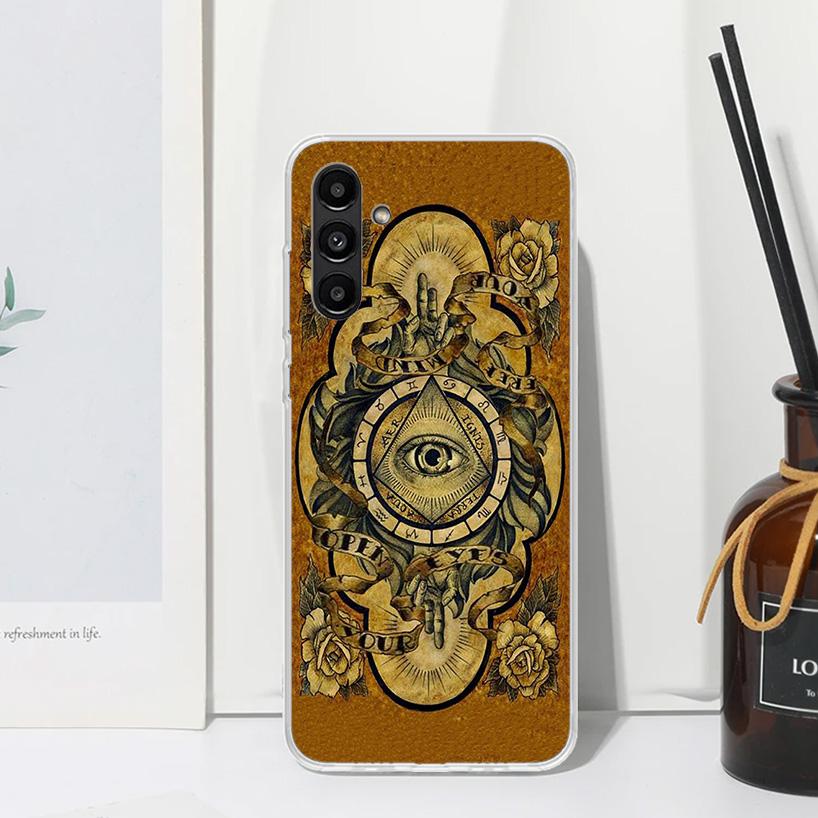 Sacred Eye of Horus Egypt Fresco Phone Case For Samsung Galaxy A17 A37 A57 A16 A26 A36 A56 A15 A25 A35 A55 A14 A24 A34 A54 A13 A