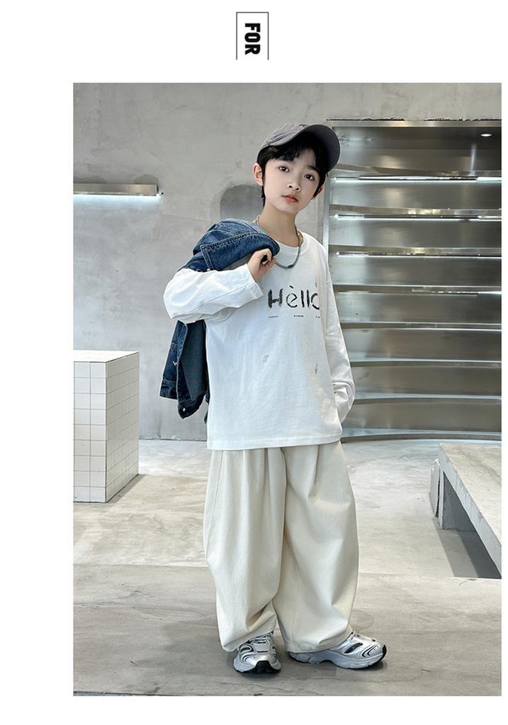 Boys' Spring Wear 2026 New Spring Mid To Large Children's Wear Spring and Autumn Style Boys' Cowboy Rascal Handsome Fashion Trend