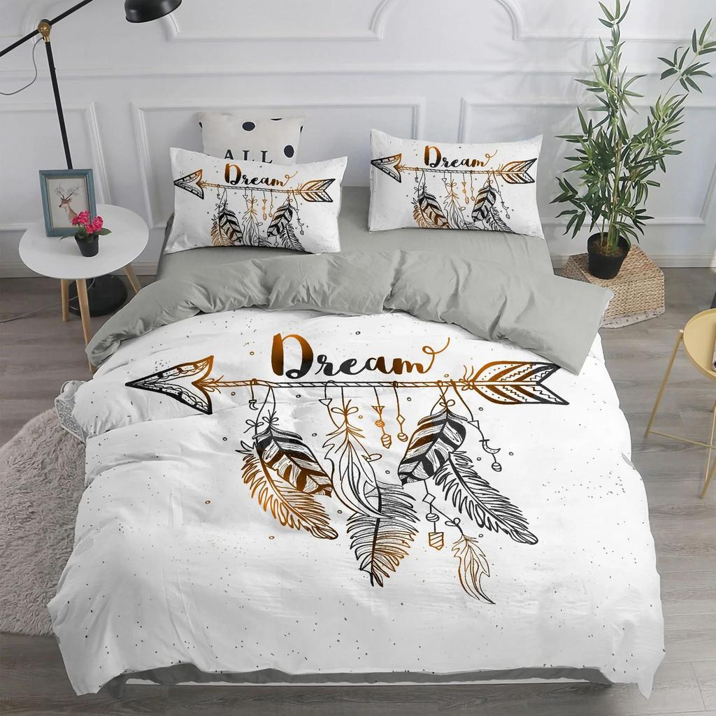 Dream Catcher Down Comforter Set Bedding Set 3-piece Duvet Cover Set