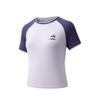 Cross-Border Collaboration Lifestyle Series Breathable Womens Short Sleeve Knitted Top Summer 2026 T-Shirt Women Tops Misty-Purple 162628133-2
