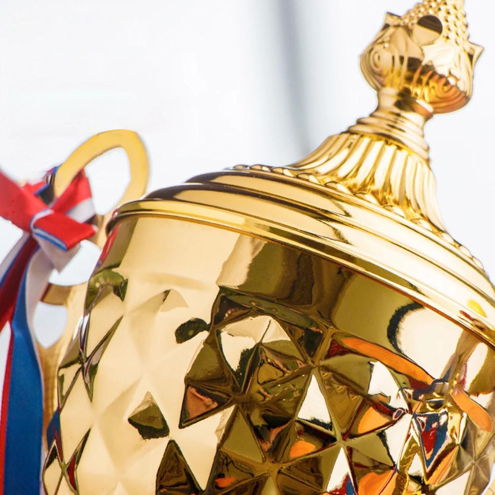 Gold Trophy Cup Football Trophy Metal Sports Trophy Winner Trophies Award Trophy for Winner Kids and Adults School Sports Meet