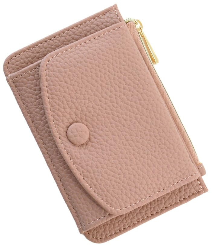 

Altro Rose Fragment Case, тонкий мини-кошелек для женщин из фактурной розово-бежевой кожи. Имеет складную конструкцию с отделением для монет и карманами для пластиковых карт из синтетической кожи