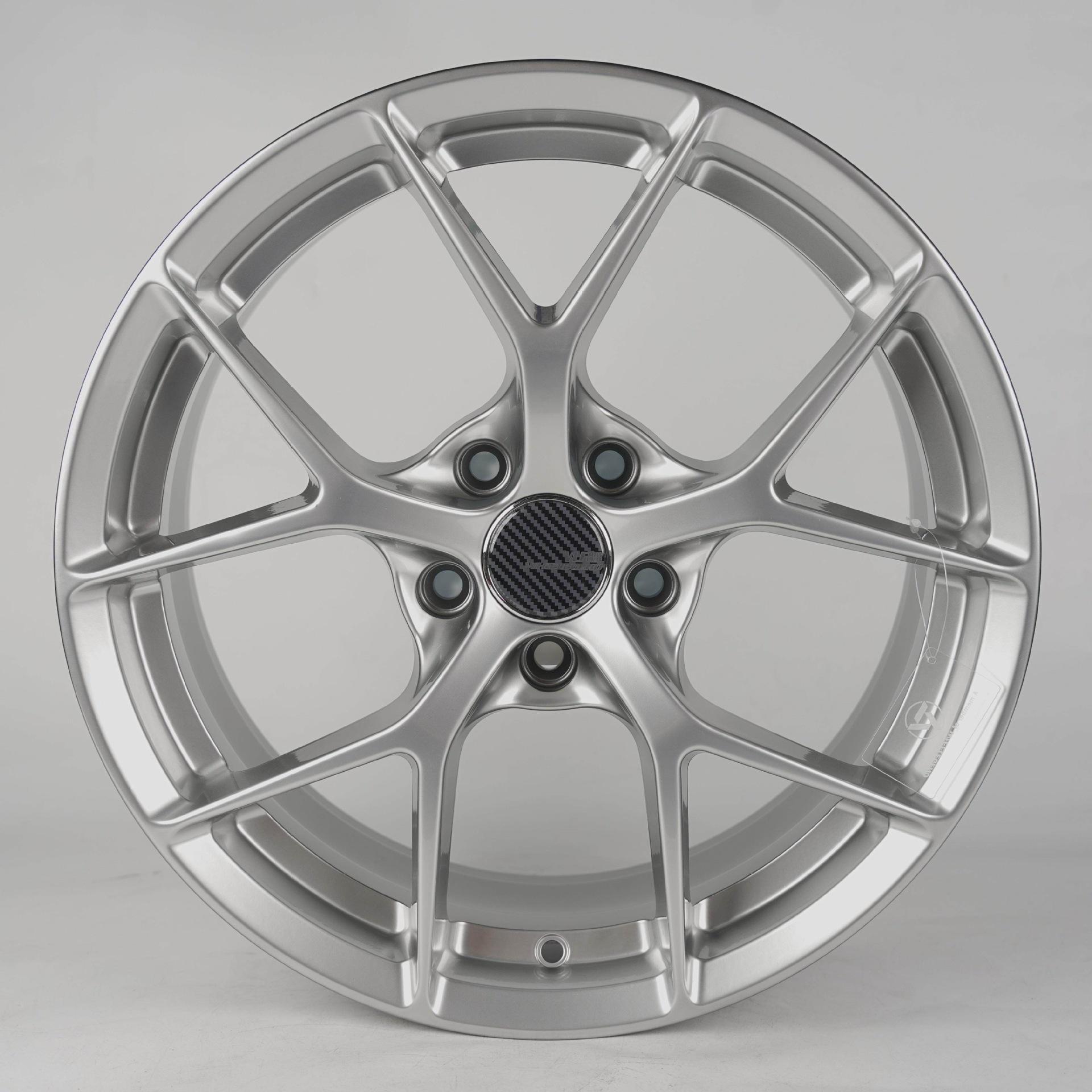 

ULF13 Classic Branch Style Wheels: 17-19 for German & Japanese Cars, Spin-formed & Modified 16x7J-Metallic Silver