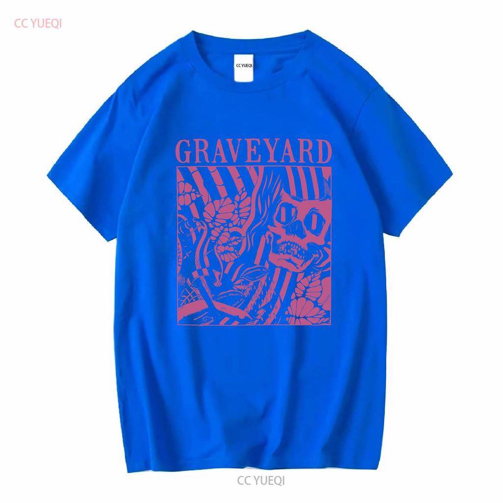 Mens Graveyard Goliath T shirt XX Large Black vintage Washed Top For Everyday Wear graphic Stylish fashion Stretched