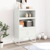 VidaXL Highboard White 68.5x38.5x123.5 Cm Steel, Sideboard, Cupboard, Side Cabinet, Cabinet, Storage Cabinet, Cabinet 846505