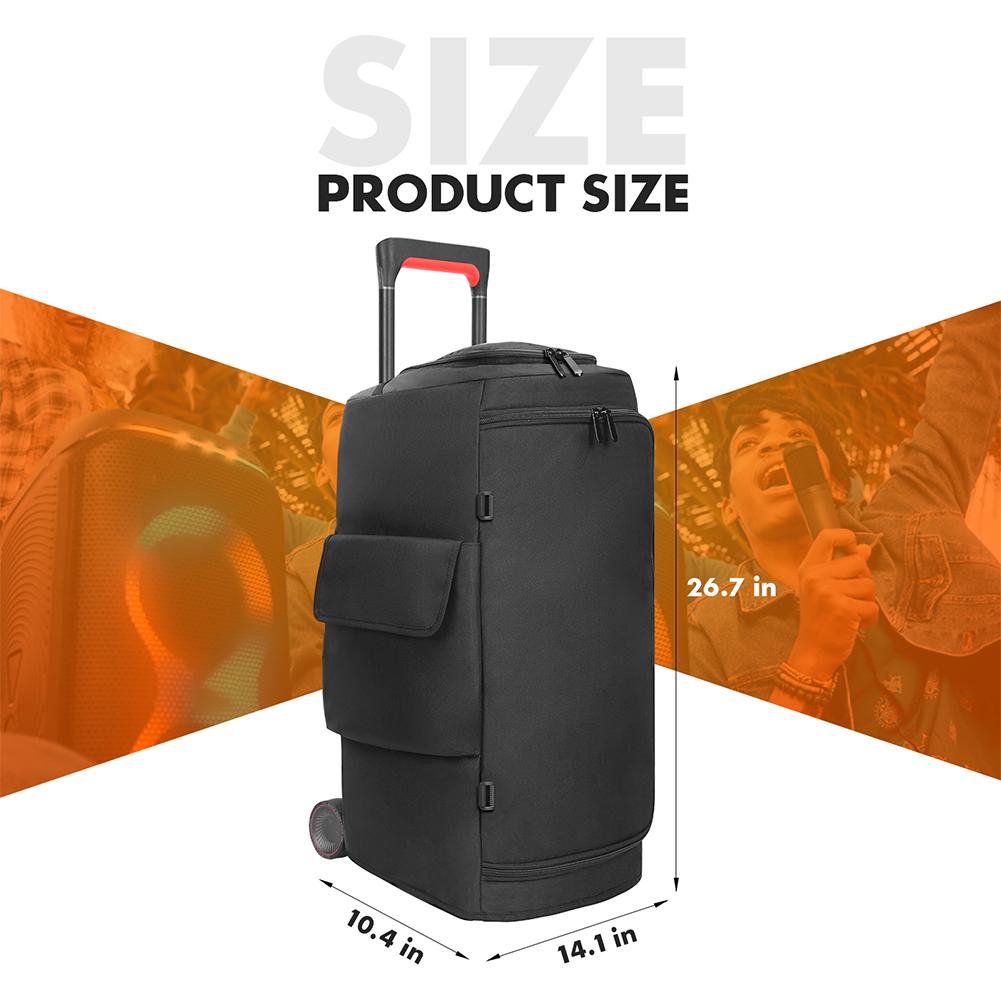 Portable Speaker Dust Case Waterproof Double-Sided Speaker Storage Bag Zipper Closure Speaker Carry Bag for JBL PARTYBOX 310/320