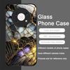 Stylish Purple-Crystal Marble Texture Tempered Glass Phone Case for Huawei Honor 200 100 90 80 Magic 7 Pro 6 5 Lite X9 X8 Covers