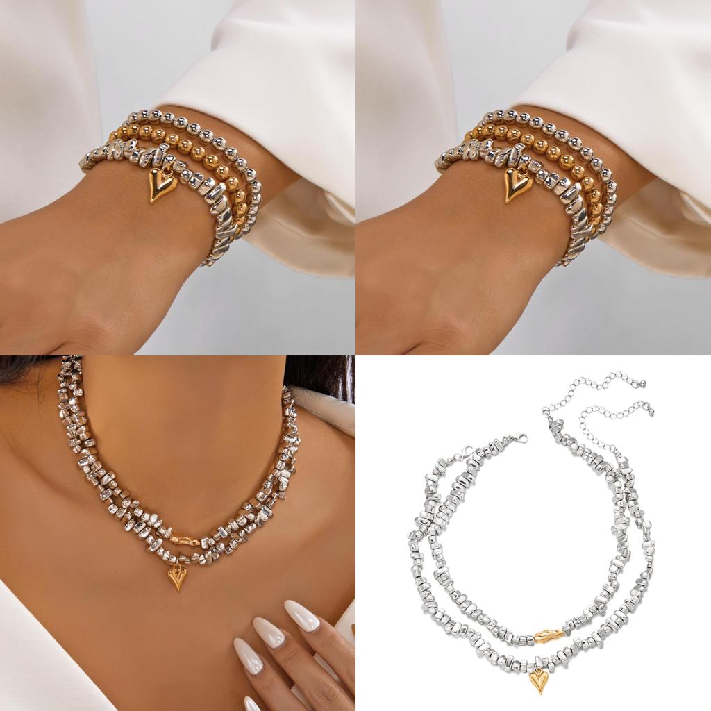 Modern Geometric Jewelry For Women With Alloy Pendants In Minimalist Design