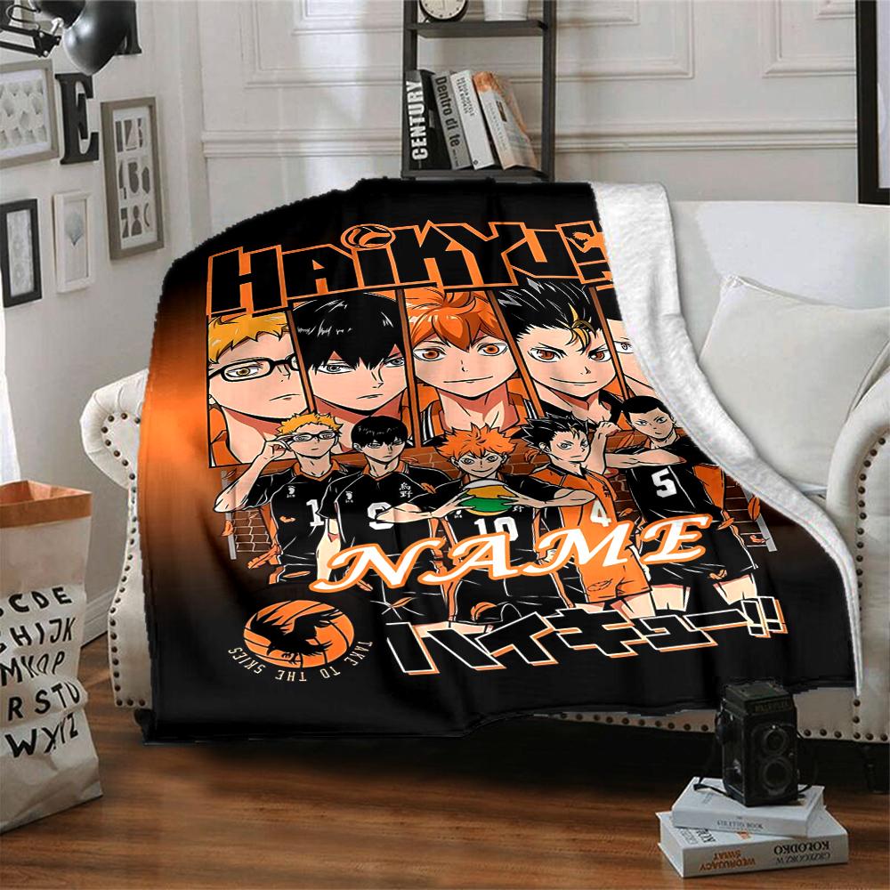 Individuelles 1 Stück Haikyuu!! Teamgeist Decke, Weiche und Bequeme Decke, Lässig Warm, Camping Reise Decke, Geburtstagsgeschenk Q91280