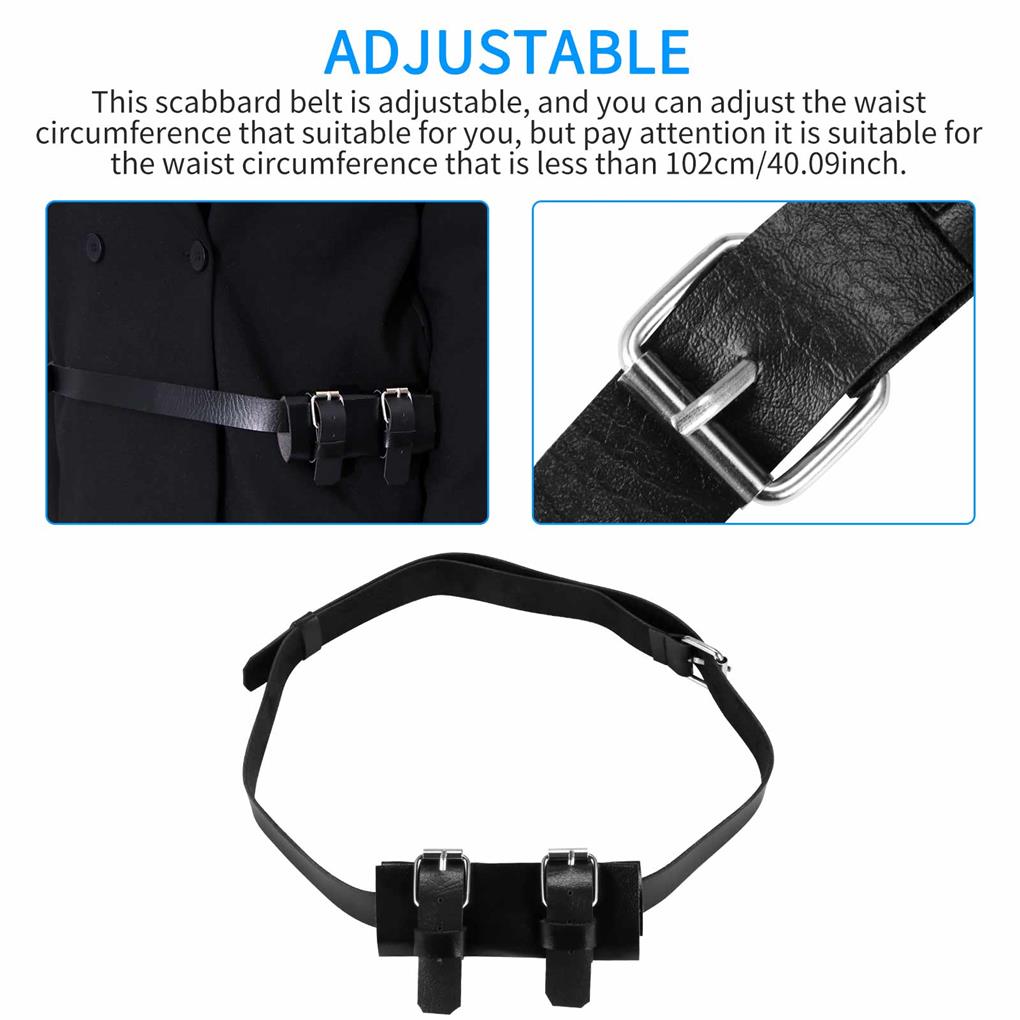 Sword Belt Solid Color Tools Holders Waistband Adornment Cosplay Accessory Storage Waist Strap Organizer  No.2