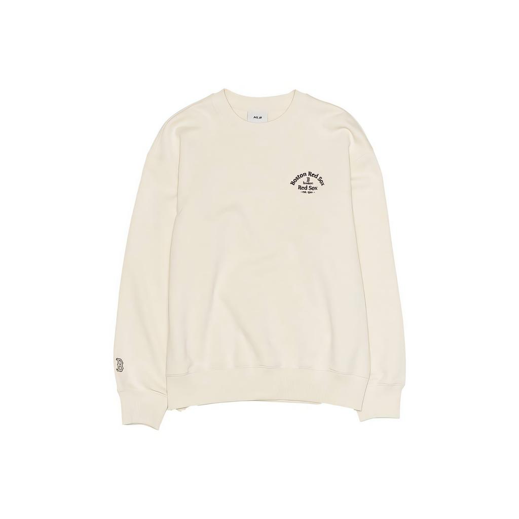 MLB Boston Red Sox Crewneck Basic Sweatshirt Unisex Sweatshirt Cream 3AMTB1754-43CRS
