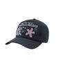 1993STUDIO Flower Applique Camp Cap_Navy
