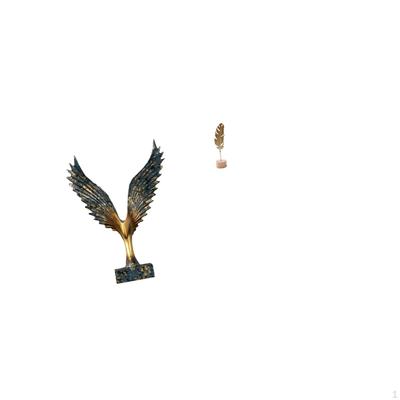 Resin Spreading Wing Statue Sculpture Feng Shui Ornament Decorative Metal Shaped Figurine Crafts
