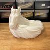 3D Printed Key Tray White Horse Bowl, Decorative Dish, Holder Unique Container Bowl for And Jewelry Storage, Entrance Cabinet Desktop Organizer