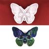 ABJI-Skull And Butterfly Pendant Glue Mold DIY Halloween Decoration Pendant Skull And Butterfly Silicone Mold