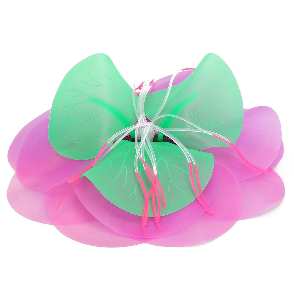 Aquarium Artificial Aquatic Plants Decoration Fish Tank Landscaping Multicolor Lotus Water Lily Flower