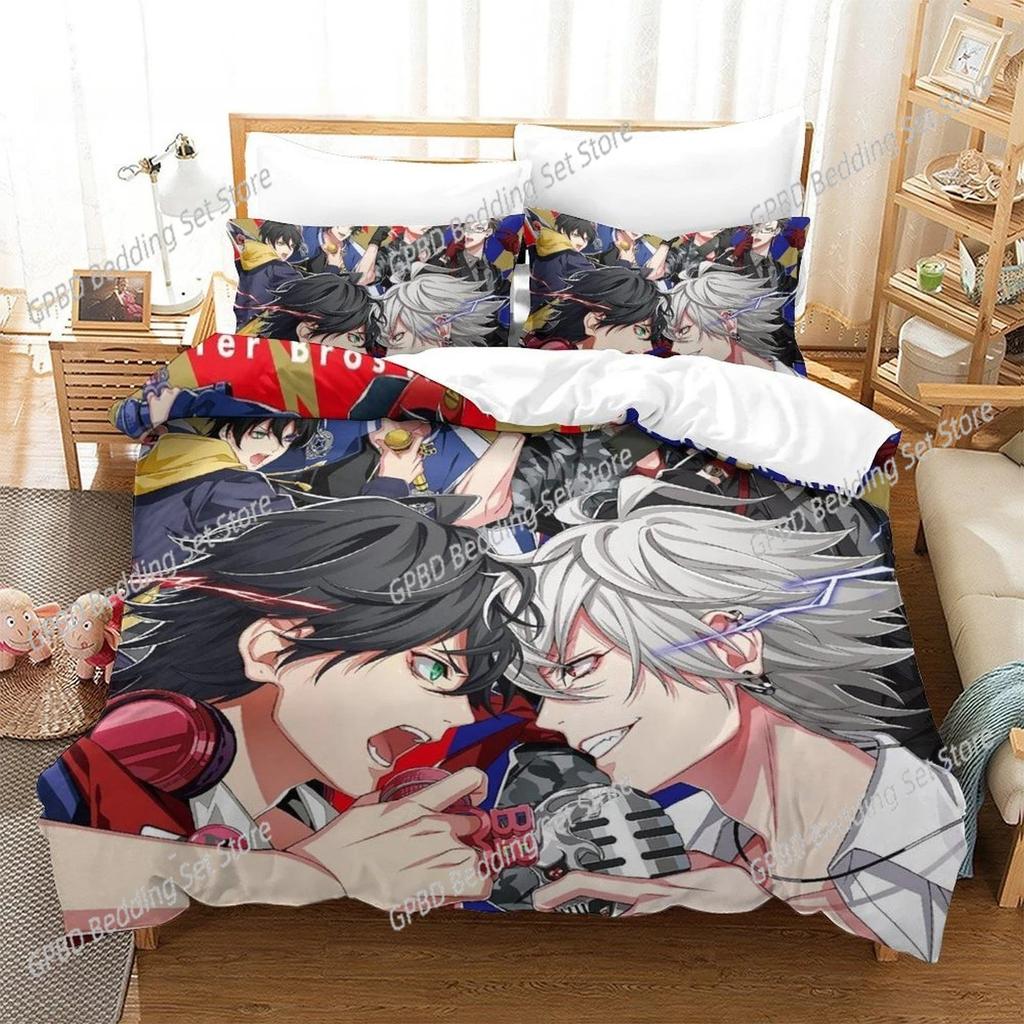 Hypnosis Mic Division Rap Battle Rhyme Anima 3D Bedding Set Duvet Cover Pillowcases Single Twin Full Queen King Size Home Decor