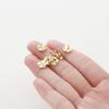 30pcs Small Metal Wave Spacer Beads for Jewelry Making Round Flat Disc Shape Metal Craft Components