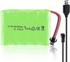 Rechargeable Ni-MH Battery 6V 2400mAh for RC Cars | Includes USB Charging Cable | Long Runtime Over 18 Minutes | Green