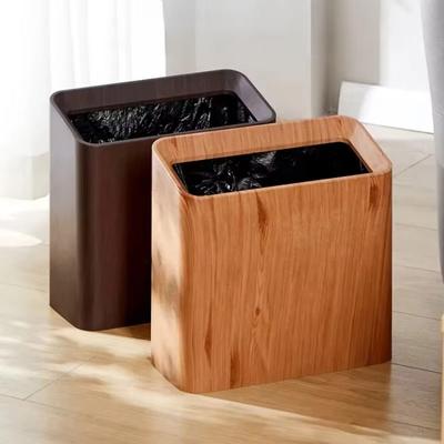 Nordic Desktop Narrow Trash Can Double-Tier Mini Wastebasket Countertop Trash Box  for Office