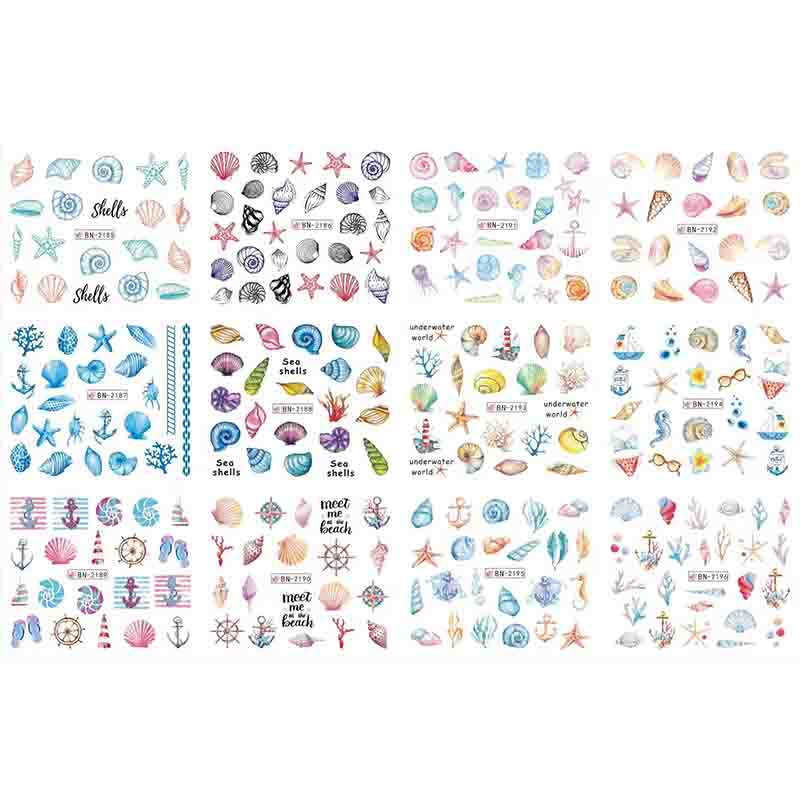 

12 стилей, наклейка для переноса воды, английский абстрактный слайдер, украшение для переноса изображения