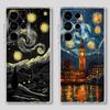 Hülle für Samsung Galaxy S26 S25 Edge S24 S23 Ultra S20 Plus S21 Note 20 Ultra 10 S22 FE Handyhülle Van Gogh Sternennacht