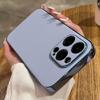 Plating Frame Lambskin Leather Phone Case For Apple For Iphone 17 Air 16 15 13 12 11 Pro Max Lens Protector On 14 Plus Cover