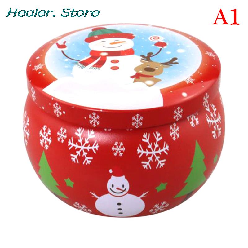 Christmas Candle Tin Jars DIY Candle Making kit Holder Storage case for Dry Storage Spices Camping  Party Favor Sweets Gifts