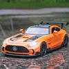 1/24 Benz GTR Alloy Model Car Toy Diecasts Casting Sound and Light Car Toys for Children Vehicle