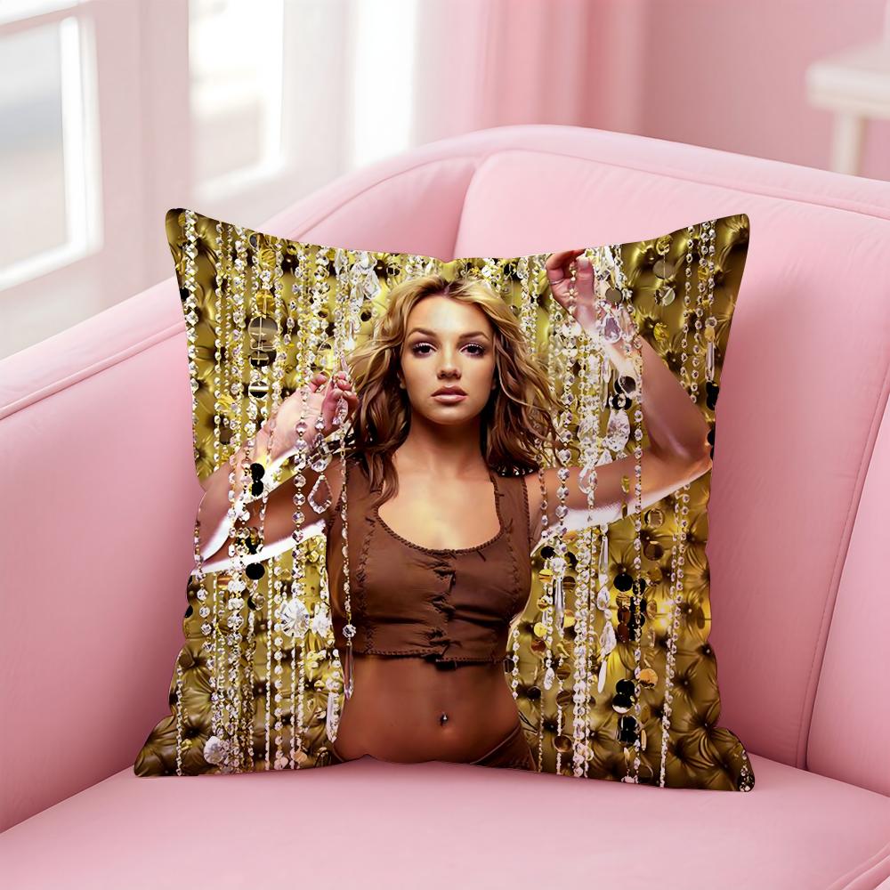 Singer B-Britney Spears Cushion Cover Comfortable Reversible Pillow Cover Ideal For Car Sofa Bedroom & Beyond