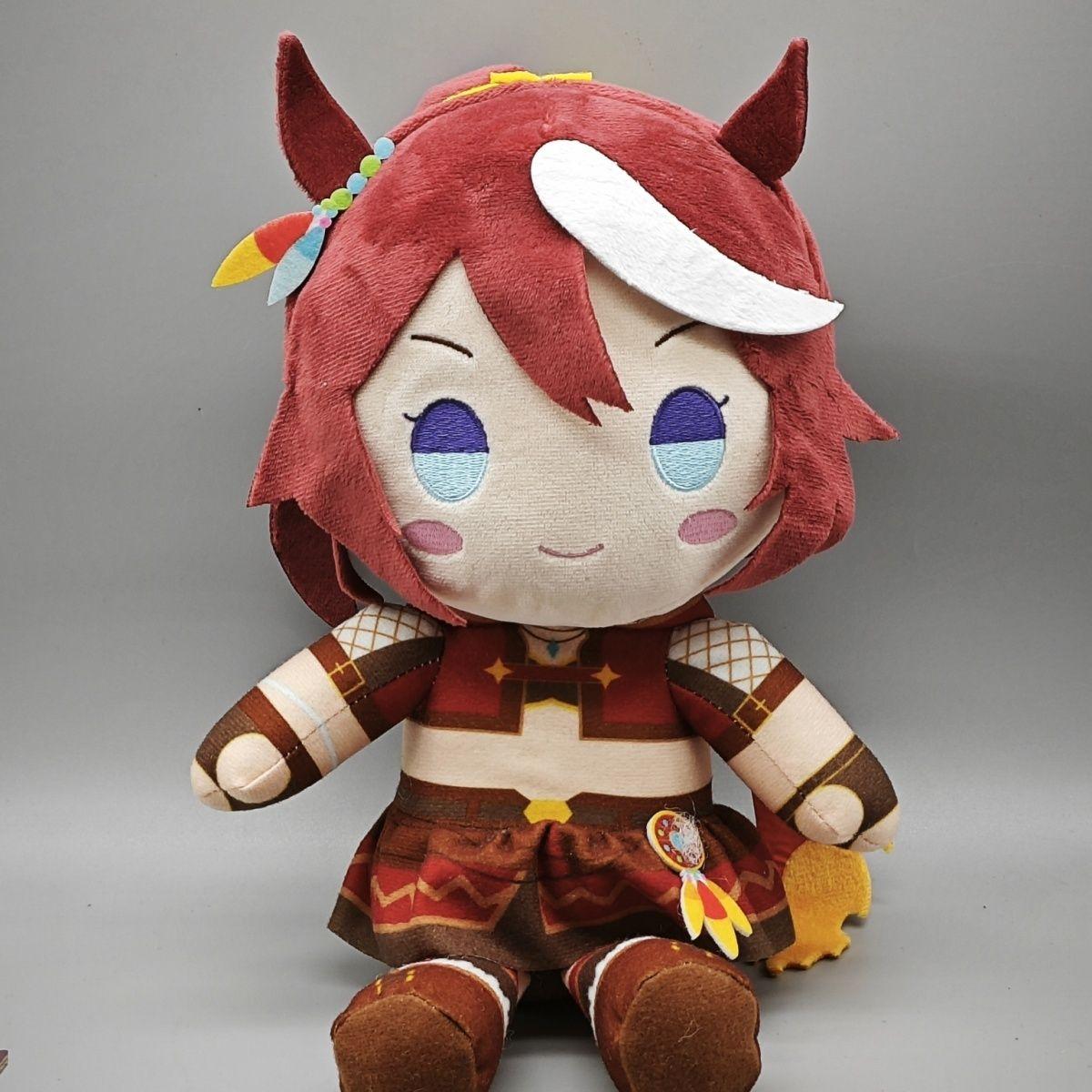 Gevuld 30cm Spel Pretty Derby Tokai Teio Mejiro Mcqueen Set Pluche Katoenen Pop Speelgoed Cos Kinderen Volwassenen Verjaardagscadeaus Of Fan Collectie 30cm set
