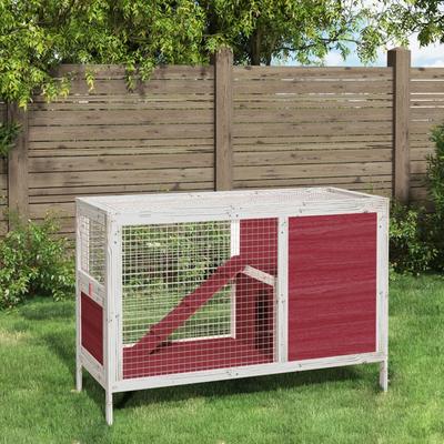Rabbit Cage, Mokka, 103X44X69.5 Cm, Pine Wood