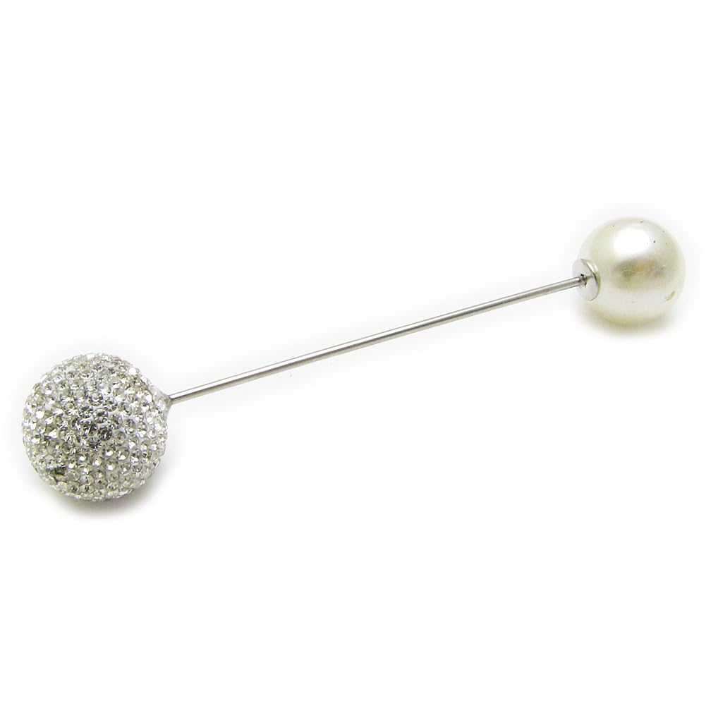 

Brooch for Kilt Pin CHS10086 Women, Pin, Pearl, Rhinestone, Simple, Brooch,