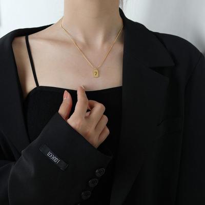 Minority Design Titanium Steel Necklace: Women's Light Luxury, Simple & Versatile Cold Style Clavicle Chain