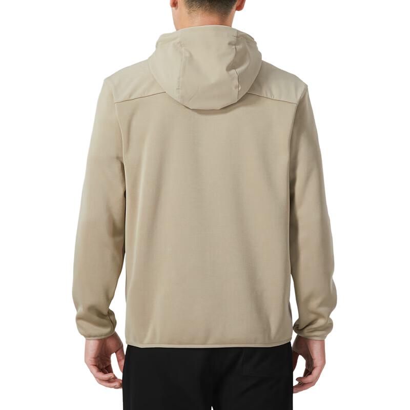 Under Armour Essential Solid Color Training Hooded Jacket Men Jacket Brown 1378824-299