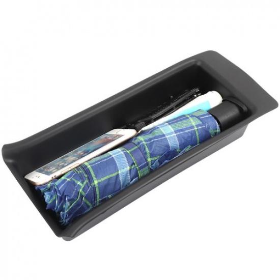 Black TPE Second Row Armrest Storage Box Tray For Honda Pilot +