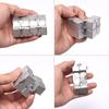AL Alloy Metal Fidget Infinity Cube Gadgets Toys for Adults, Magic Cube for Stress Anxiety Relief