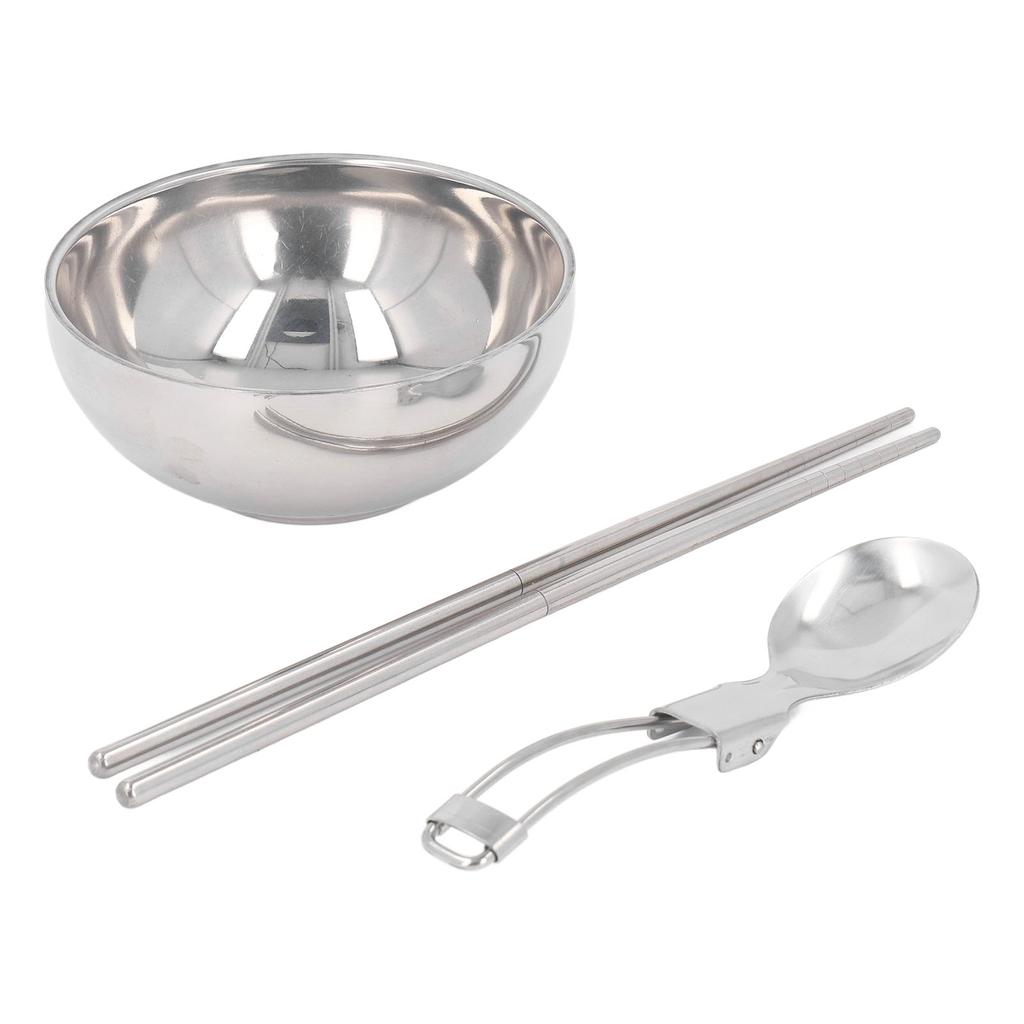 Single Cutlery Set Resuable Portable Stainless Steel Cutlery Set for Travel Picnic Camping Or Office Daily Use