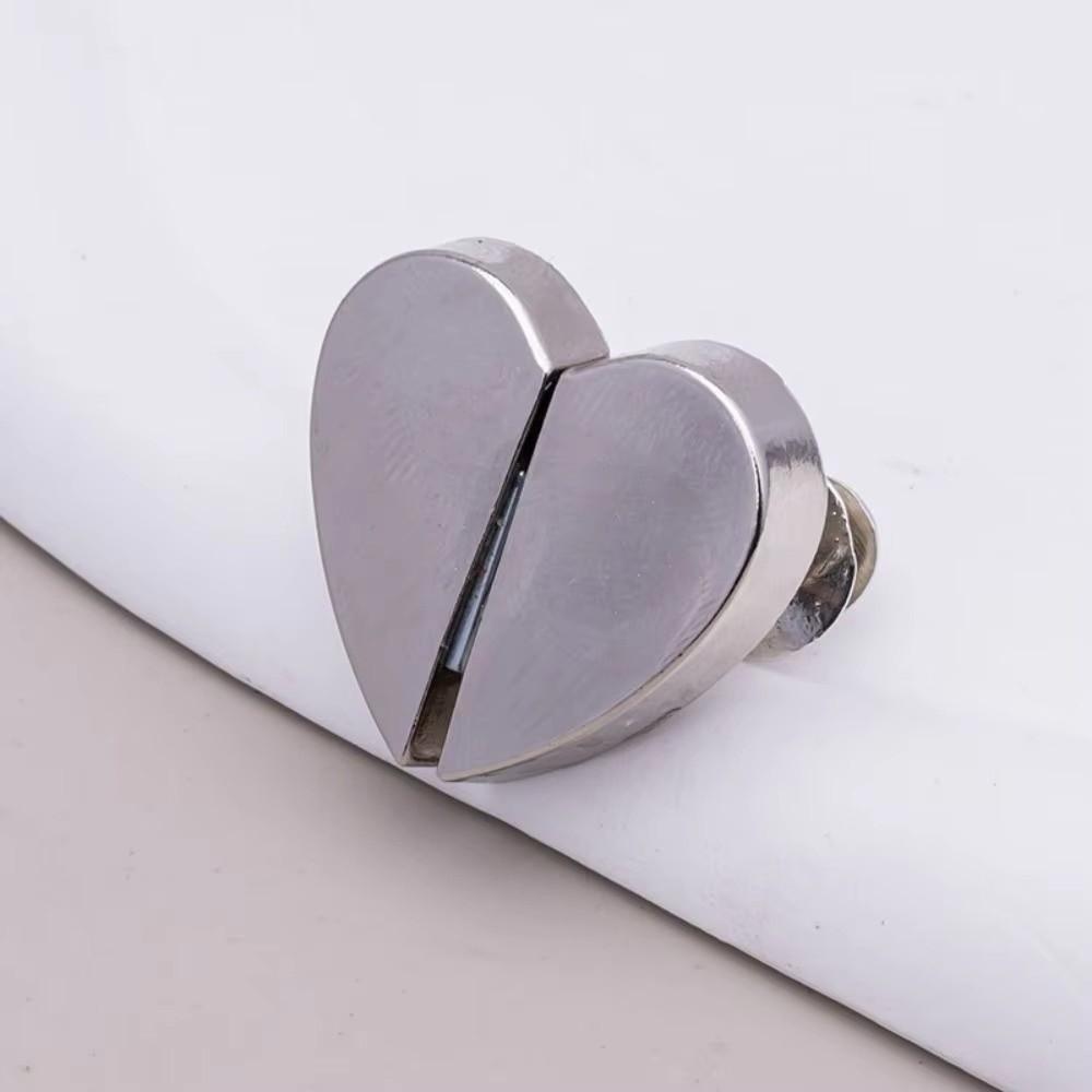 8PCS Heart-Shaped Magnetic Curtain Buckle Anti-Slip Detachable Snap Hooks  Bathroom
