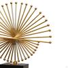 Geometric Figurines Home Decoration Novelty Feng Shui Golden Statue Ornaments for Desk Bookshelf