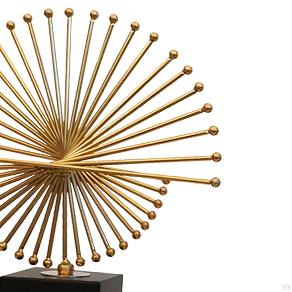 Geometric Figurines Home Decoration Novelty Feng Shui Golden Statue Ornaments for Desk Bookshelf