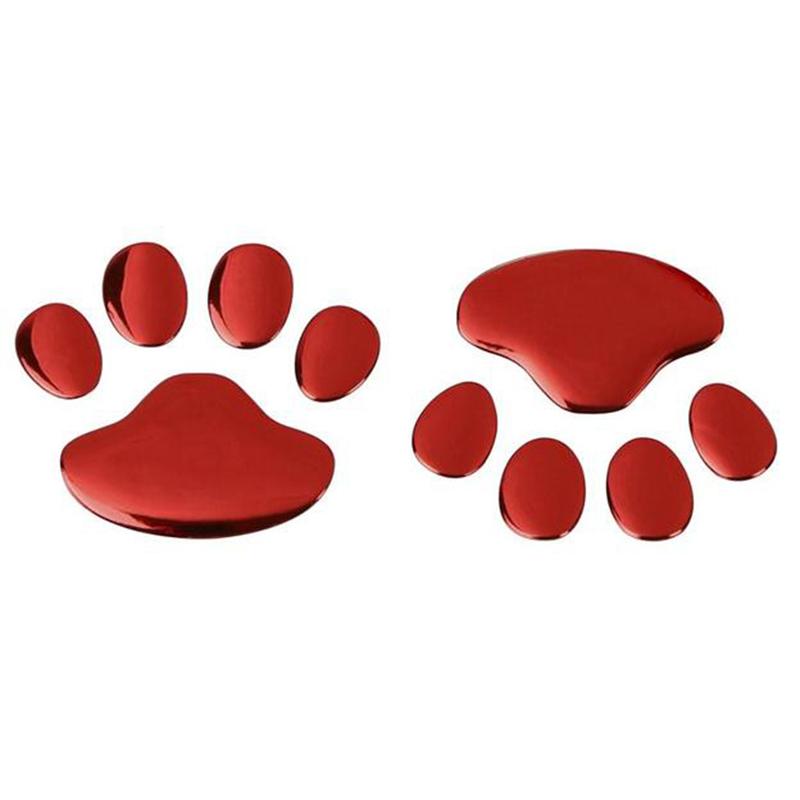 2PCS Autopříslušenství Samolepka na auto Cool Design Paw 3D Samolepka se stopou zvířete Pes Kočka Samolepka na auto Samolepka na auto