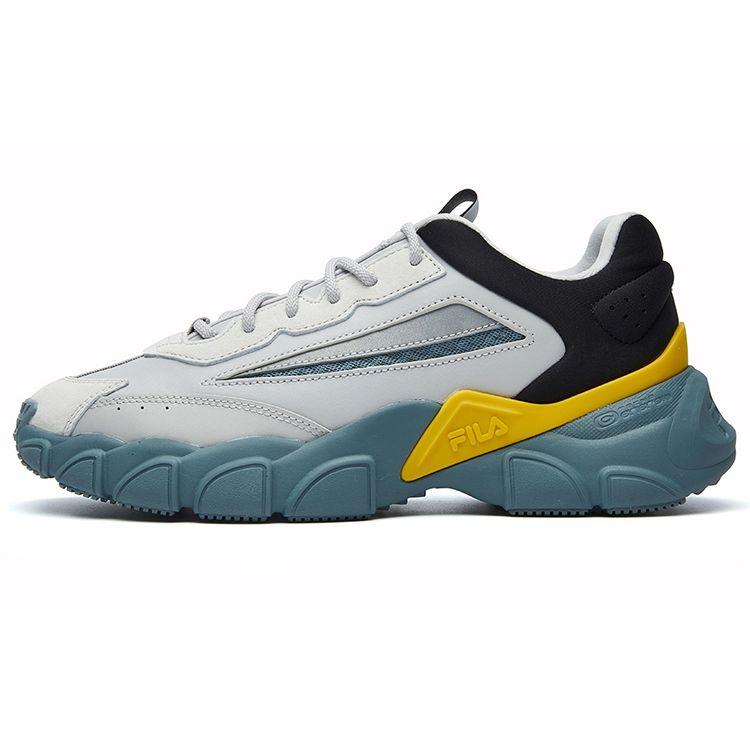 Fila Fashion Sneakers Low Top Lifestyle Casual Shoes Men Sneakers Gray Yellow F12M134144FVG