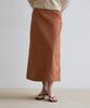 Odier Cutout A-Line Long Skirt - Camel