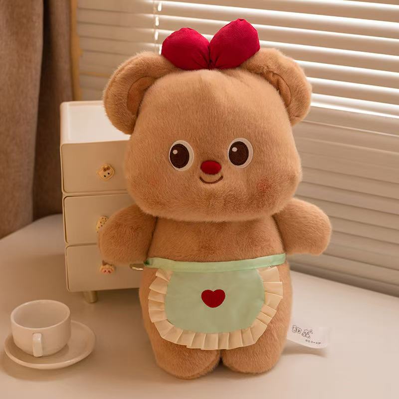 23/35/45cm Bunte kleine Bärenpuppe Simulation Plüschtier Handgemachte Puppe Cartoon Anime Niedriges Kissen Kissen Heimdekoration Kindr